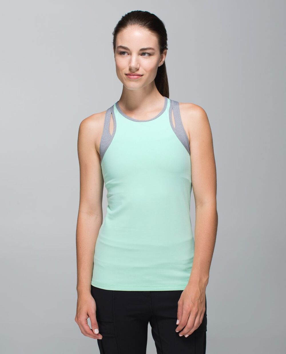 Lululemon Inspiration Tank Toothpaste Heathered Slate